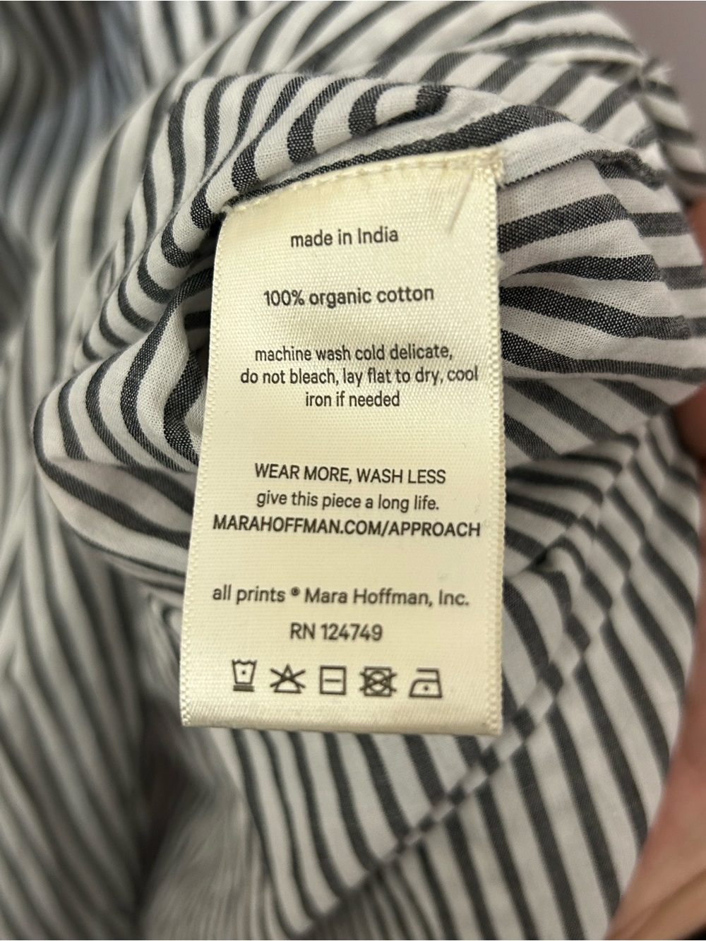 Mara Hoffman Thora Stripe Wrap Front Dress - Picture 11 of 11